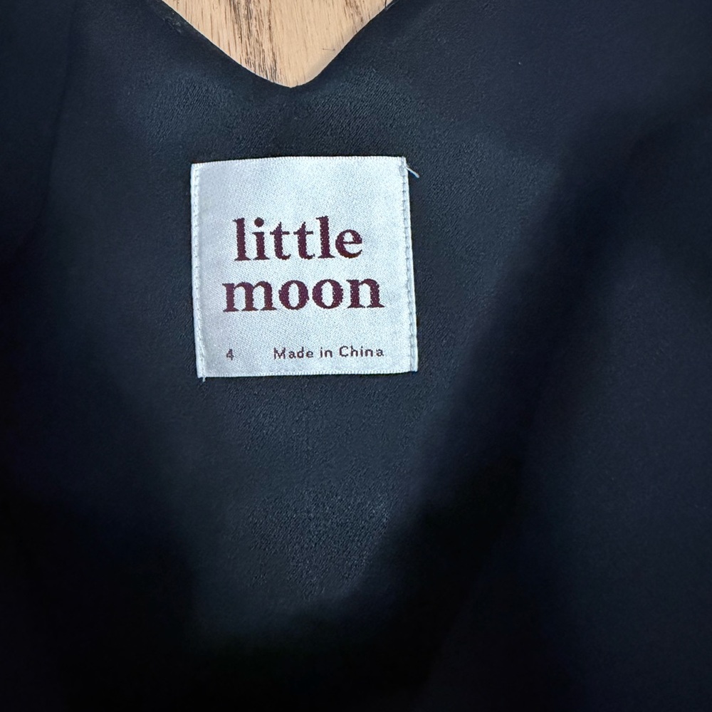Aritzia Little Moon Petunia Jumpsuit Women's Black Size 4 Classic open back - Picture 12 of 13